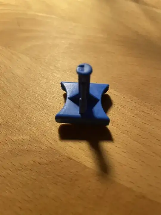 rectangular base with sides, and a bar extending from the middle