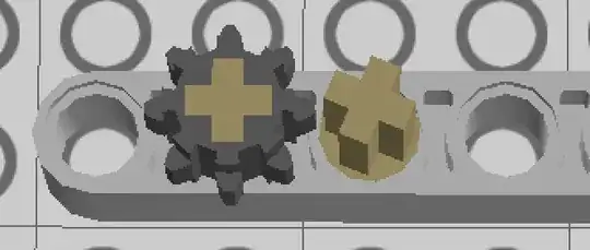 gear and axle aligned