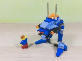 Defender with minifig for scale