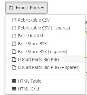 rebrickable export