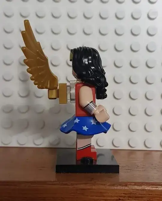 picture of wonder woman with neck attachment and wings