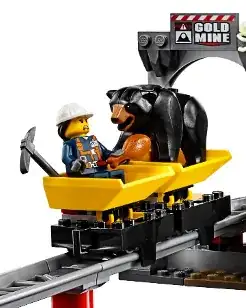 Mine cart detail from set 60188