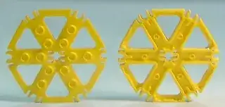 Technic, Plate Rotor 6 Blade with Clip Ends Connected (Water Wheel)