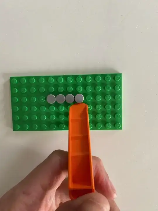 Brick separator used upside down