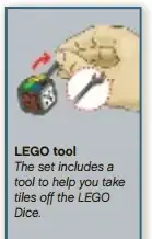 Creationary die tile removal