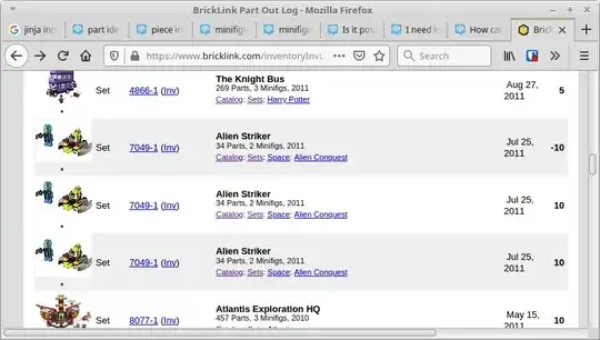 A double part-out is reversed