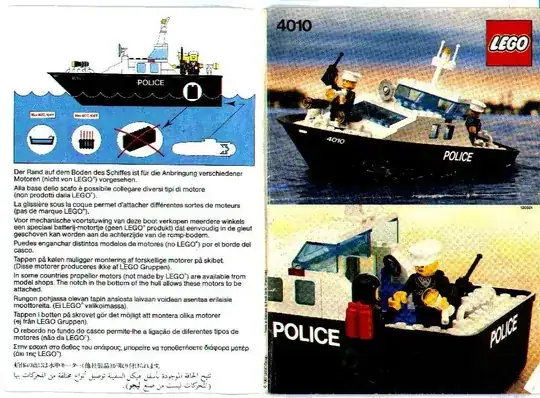 Instructions for set 4010