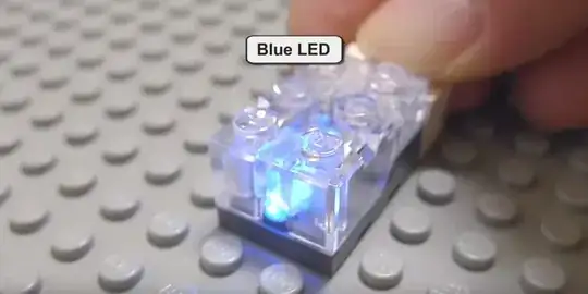 Photo showing alternate LED color