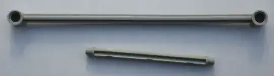 Pieces with Technic axles in the middle  