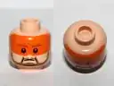 Minifig head with receeed stud