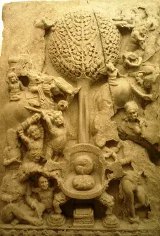 empty throne of the Buddha