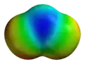Electrostatic potential map of ozone