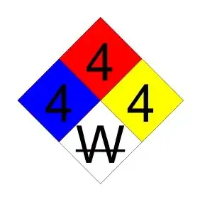 NFPA 704 4-4-4-W