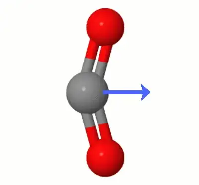 one of the bending vibrational modes