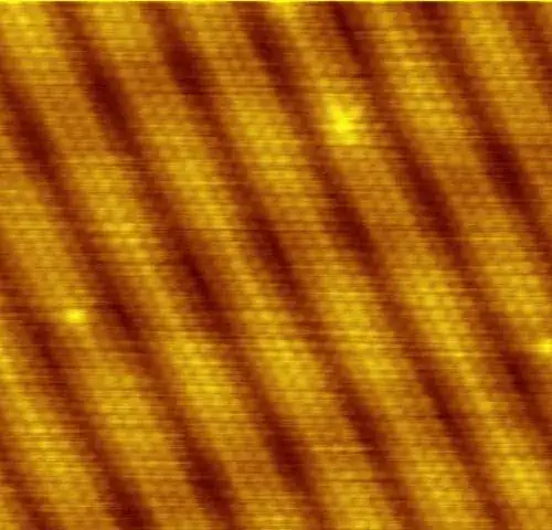 Au(100) surface reconstruction from Wikipedia