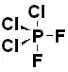 one f on axial bond and one f on equitorial bond