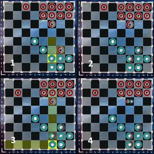 Attempted ghost capture of opposing queen using rook.