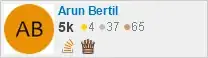 profile for ᴀʀᴜn BᴇrtiL on Stack Exchange, a network of free, community-driven Q&A sites