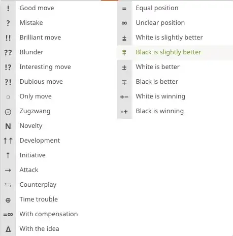 Screenshot from Lichess study page
