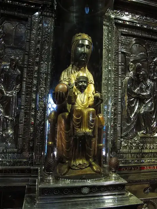 the Virgin of Montserrat, housed at the monastery of Santa Maria de Montserrat, Spain