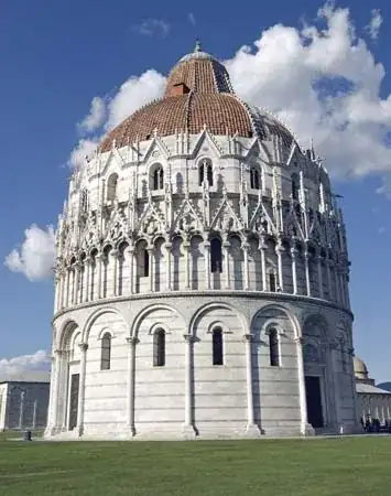Baptistery in Pisa, Italy