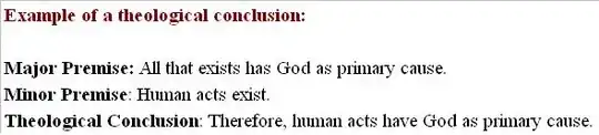 Example of a theological conclusion