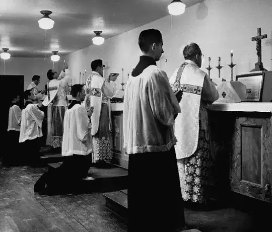 priests saying their private Masses