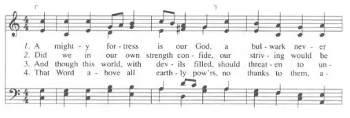 Four-part hymn
