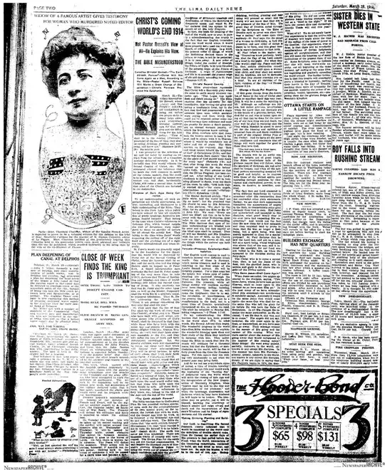 The Lima Daily News, March 28th 1914