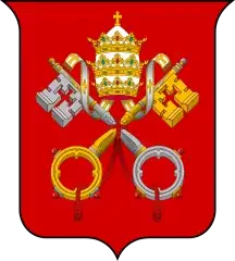 Coats of arms of the Holy See and Vatican City