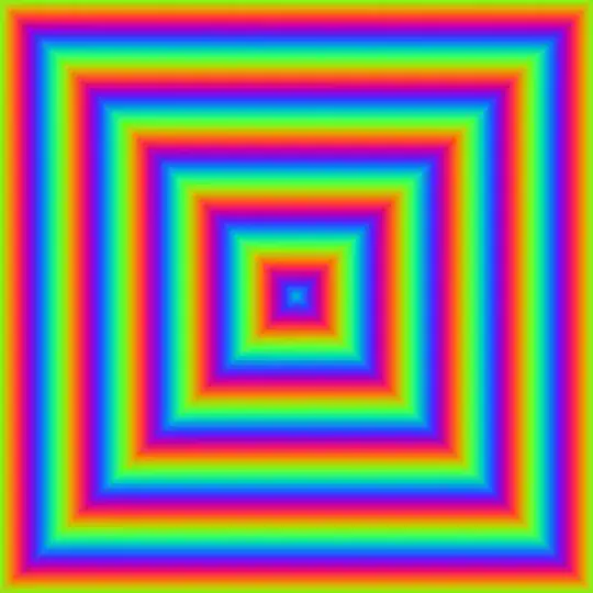 Squarish rainbow