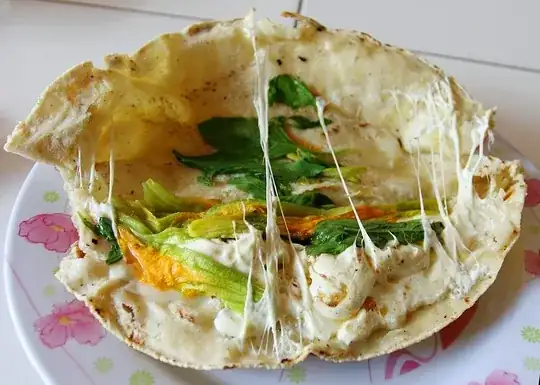 Quesadilla de flor de calabaza
