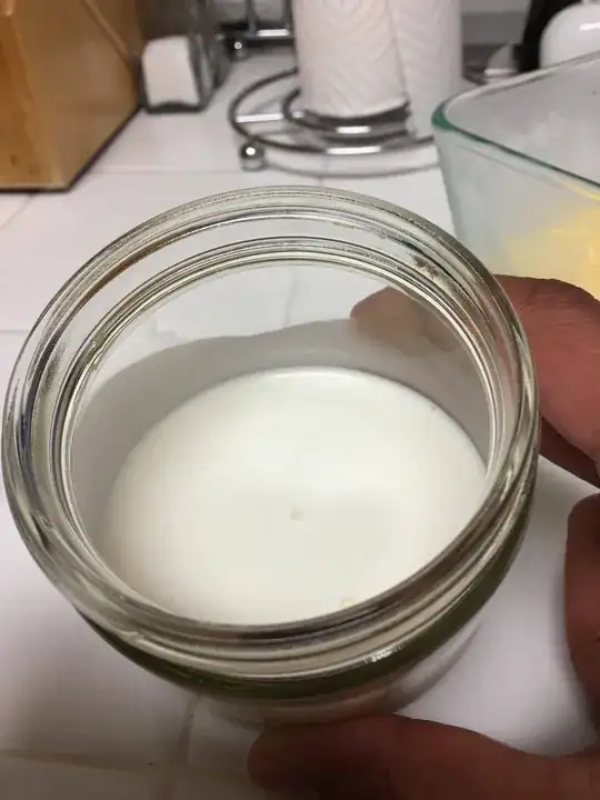 Liquid by itself in a jar