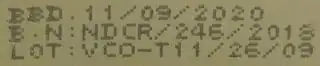 Best before date information