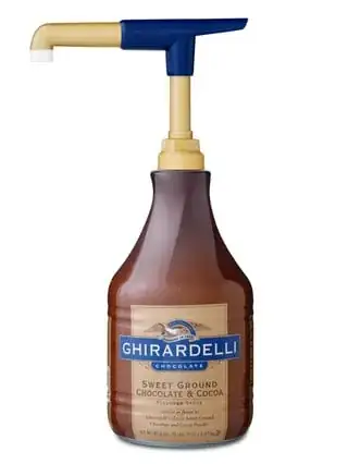 Ghiradelli sweet ground chocolate and cocoa flavored sauce
