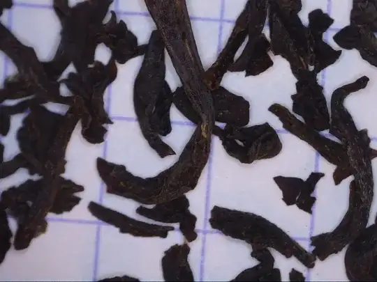 Ceylon tea leaves