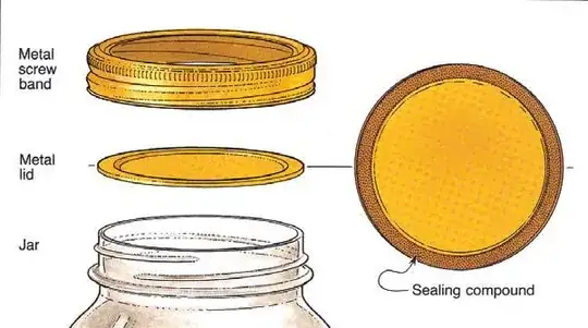 mason jar with lid system