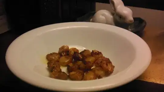 Roasted hominy at thirty minutes