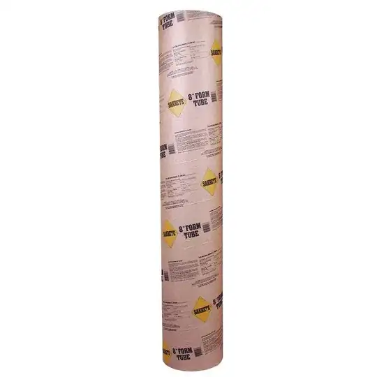 sakrete form tube