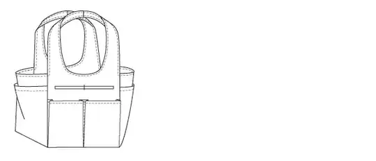 sketch of bag