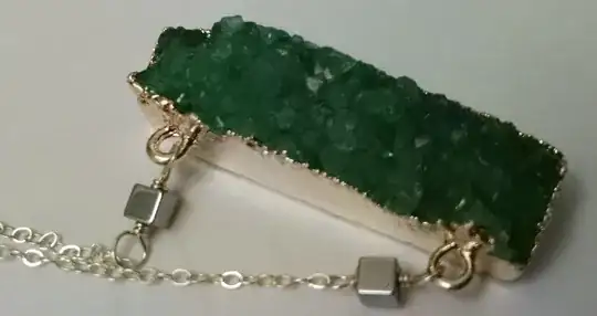 close-up picture of pendant