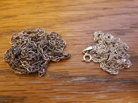 different silver alloy necklaces