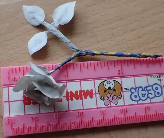 paper mache mini rose