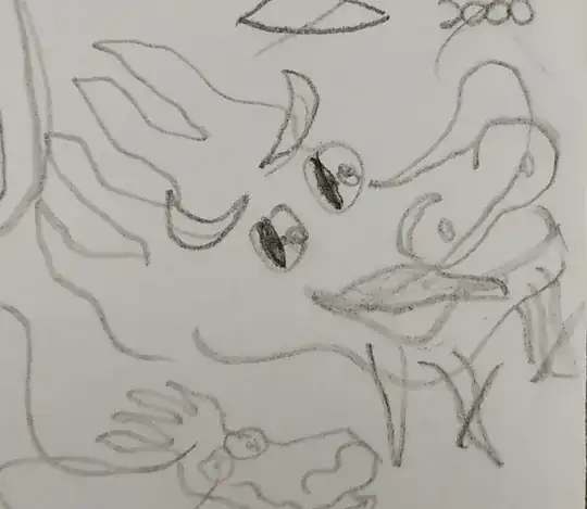 Chinese dragon head sketch
