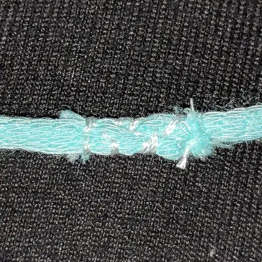 stitched together