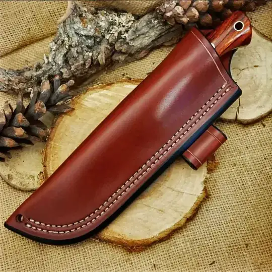 Dyed leather sheath