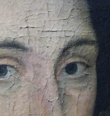Example of flaking
