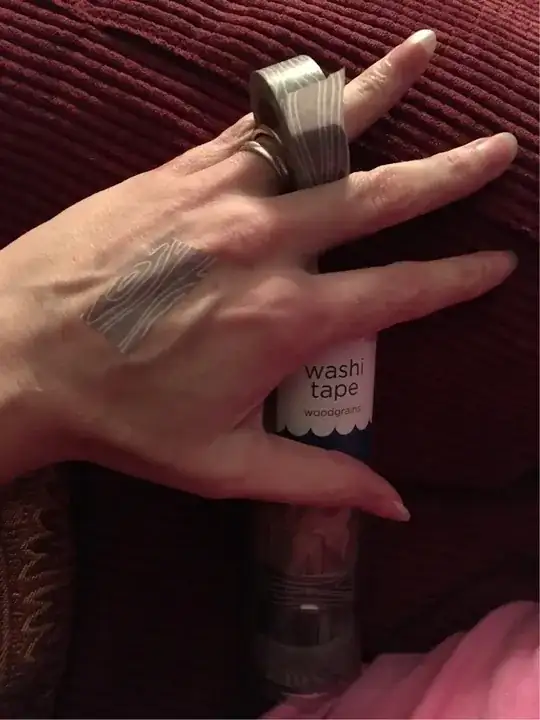 on hand literally testing 