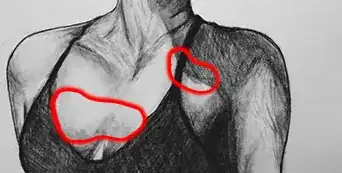 indication of abrupt transitions in the drawing