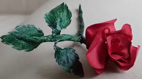 Small rose - painted